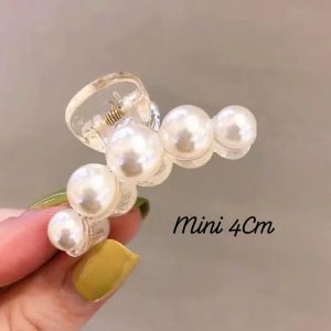 Jepit Rambut Delisa Salon Mutiara 10.5cm Impor Jedai Mutiara Korea Jumbo Korean Pearl Hair Claw Clips