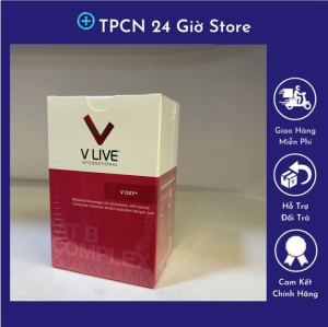 V Oxy Vlive Hỗ Trợ Tăng Cường Oxy Tế Bào ( Hộp 28 gói ) - Có sỉ và lẻ toàn quốc.