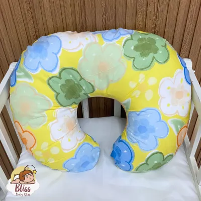 100% Canadian Cotton Nursing Pillow for Infant Baby with Removable Case | Multifunctional Breastfeeding Pillow | Crib not included