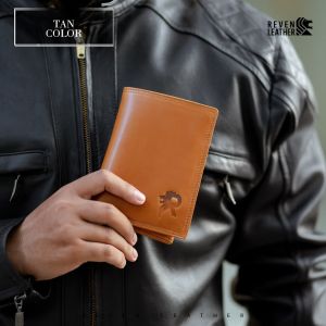 Reven Leather Jakarta - Athena Wallet Dompet Pria Kulit Sapi Asli Handmade Bifold Minimalis