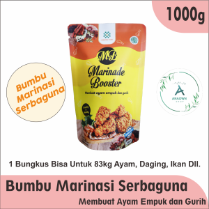 Bumbu Marinasi - Marinasi Serbaguna - Ayam Ikan Sapi Kambing Tahu dan Tempe - Bumbu Masak - Marinade Booster 1000g / 1 Kg - MB 1000 gram