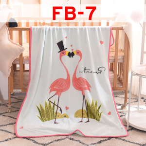 730Baby Baby Blanket (100x150cm) Extra Soft Big Fleece Layer Printed Soft Warm Sleeping Receiving Fleece Blanket FB