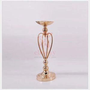 【COD】Metal Gold Candle Holders Road Lead Table Centerpiece Stand Pillar Candlestick For Wedding Candelabr