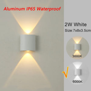 Aluminum Wall Light 8W 6W 4W 2W Lampu Dinding Warm White 壁灯 Waterproof for Outdoor Garden Yard Led Wall Light Outdoor Indoor Lighting 4W 6W 8W Waterproof Wall Lamp Aluminum Nordic Wall Lights For Courtyard Gate Living Room Lampu Tangga 1 Year Warranty
