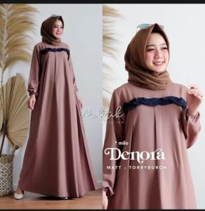 BAJU GAMIS TERBARU DENORA DRESS M L XL