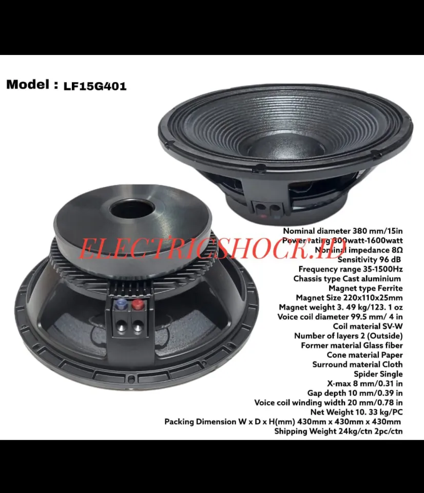 Speaker Component RCF LF15G401 LF 15G401 Woofer 15 inch Grade A