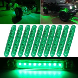 4/10PCS 24V 9LED Truck Side Light Marker Indicator Turn Signal Lampt For Car Bus Truck Trailer Warning Tail Light