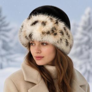 KUMAYES Windproof Faux Fur Fisherman Hat Soft Plush Winter Bucket Hat Fashion Thicken Ear Protection Cap Winter Autumn