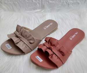 TEPLEK SELOP KERUT SANDAL WANITA MURAH & SANDAL TERBARU