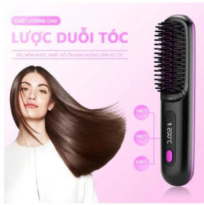 Lược Điện Chải Tóc Không Dây Ion Âm Giải Phóng 50 Triệu Ion Tạo Kiểu Tóc Suôn Mượt Dễ Mang Theo