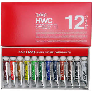 Màu Nước Holbein Artist 12/18/24/30 Màu Tuýp 5ml - Hàng Chính Hãng Nhật Bản
