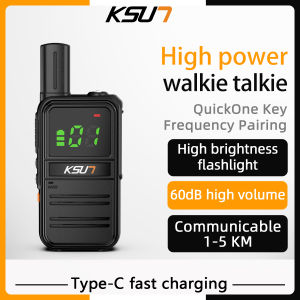 Mini Walkie Talkie murah KSUN M3PLUS 5W Powerful penetration Long Range 5KM  Radio 4000mAh