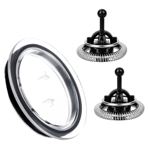 Milk Frother Whisk Attachments And Leak Proof Lid Heat Resistant Replacement Parts For Electric Frothing Device Use