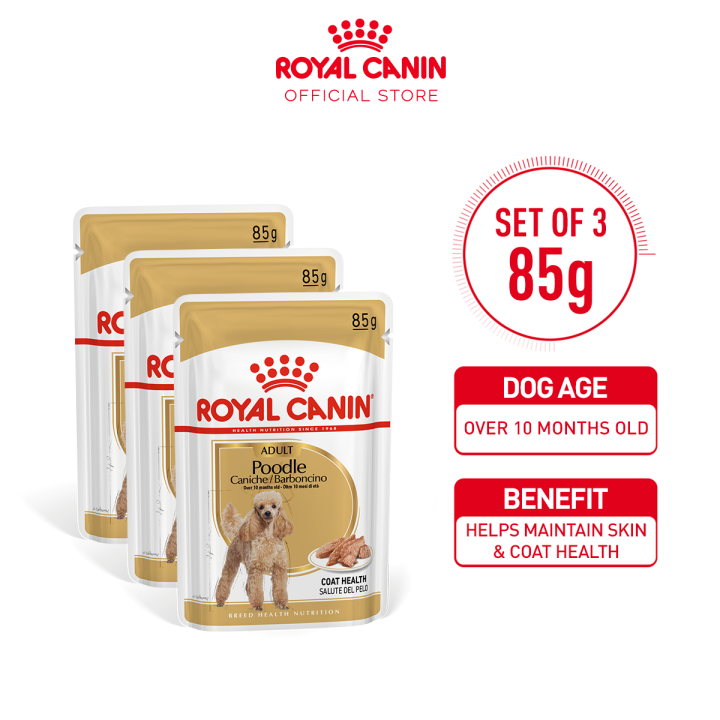 Royal Canin Poodle Adult (85g x pouches) Wet Dog Food Breed