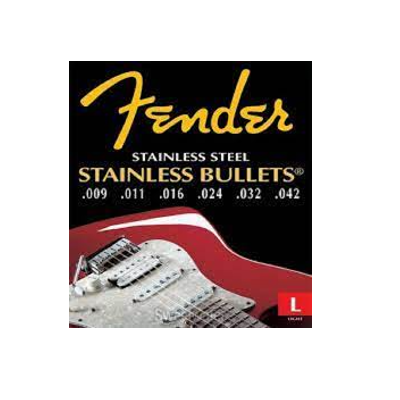 FENDER Electric Guitar Strings STAINLESS STEEL 009 042 With Free