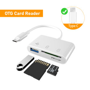 3 In 1 Micro SD Card Reader to Type c SD MicroSD to USB-C Card Reader with USB 3.0 For phone pc memory card reader all in one