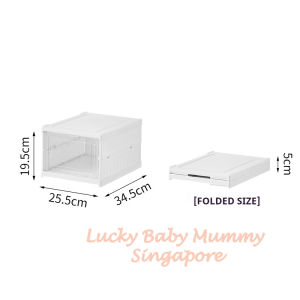 Collapsible Shoe Rack Foldable Transparent Clear Shoe Cabinet Dustproof Storage Household Large Capacity/Local Stock