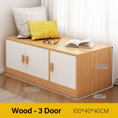 KEKEE Cabinet Storage Bay Window Locker Seat Balcony Locker Cupboard Loker Tingkap Teluk Boleh Duduk Cabinet Bench Kabinet 飘窗柜