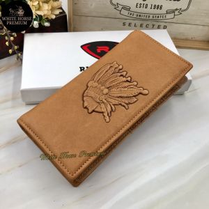 Rush Rider Full Grain Cowhide Leather Long Wallet Men Long Purse