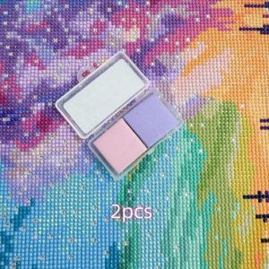 LUMIYA 1/2PCS 3x3cm Đất sét vẽ tranh cương Thêu chữ thập Silicon Đất sét có độ dính cao Phụ kiện nghệ thuật cương Độ bám dính bền bỉ Đất sét trang trí cương Phụ Kiện Dụng Cụ Vẽ Tranh Cương