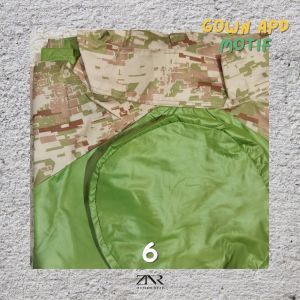 Gown Parasut Medis | APD Motif Perlengkapan Medis | APD Anti Air | Baju Jaga APD Gown Waterproof