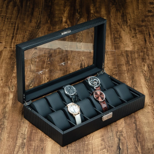 High-Grade 12 Grid Slots Jewelry organizer Watches Box Display Storage Box Case Jewelry Case Organizer