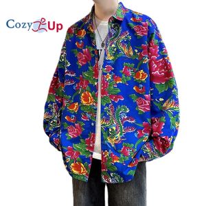 Cozy Up Áo Sơ Mi In Nam Ngắn Tay Cài Cúc Áo Sơ Mi Hawaii Áo Sơ Mi Nam Ngày Lễ Thường Ngày Quần Áo Cosplay