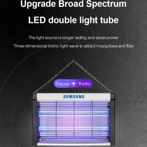 SAMSUNG Eco-Friendly Electronic Insecticide Device Mosquito Lamok Fly Insect Trap Killer Bug Zapper Restaurant/Hotel/Household UV Lamp 4/6/15/30W