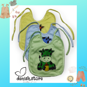 Slaber Bayi / Tatakan Liur Bayi / Oto Bayi / Aday Bayi / Celemek Bayi / Slaber Bayi Motif Sapi denish.sore