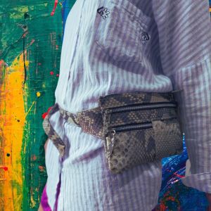 Tas Pinggang - tas selempang wanita - material exclusive piton tas pinggang wanita - multifungsi - Fashion Wanita