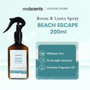 Real Scents Room & Linen Spray | Beach Escape | Hotel Inspired Home Fragrance | Long Lasting | 200ml