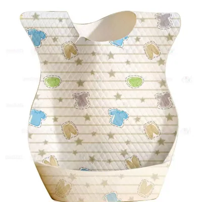 Boo&Bub Infant Disposable Travel Bib Soft Leakage Proof Suitable For Infant Feeding Outdoor Use