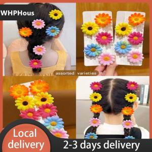 [COD] WHPHous Ship within 24 hours 10Pcs Sweet Flower Hairpins Colorful Sunflower Side Bangs Clips Suitable For Daily Use As Hair Accessories Gifts