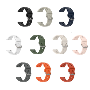 Multicolor Silicone Band Wear Resistant Watch Straps Breathable Silicone Smartwatch Straps Upgrades for Watch Bip6