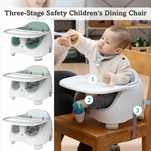 VERMILL Multifunction Baby Chair Feeding 3-in-1 with Tray Baby Dining Chair High Quality Silicone Plastic Baby Booster Seat For 0-36 Months