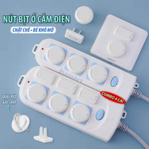 Set 4 Nút Silicon Bọc Cạnh Bàn Bịt Góc Bàn Ghế Bảo Vệ Bé (Bo Tròn & Vuông KEO 3M)