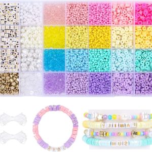 DIY Beads Kit DIY Acrylic Letter Beads Set For Name Bracelets Jewelry Making And Crafts