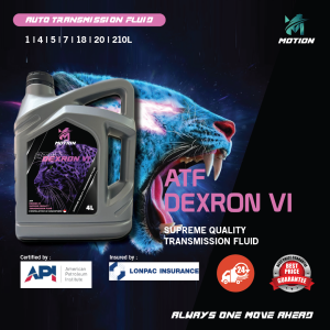 MOTION ATF WS / DEXRON 6 DEXRON VI 4L 1L FULLY SYNTHETIC AUTOMATIC TRANSMISSION FLUID OIL GEARBOX