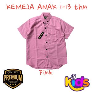 Kemeja Putih Anak Laki-laki Lengan Pendek usia 1-13 tahun