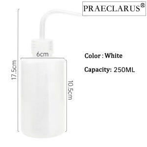 250ML Plastic Squeeze Bottles Cleaning Watering Squirt Water Bottle Laboratory Washing Tattoo Eyelash Rinse Bottle