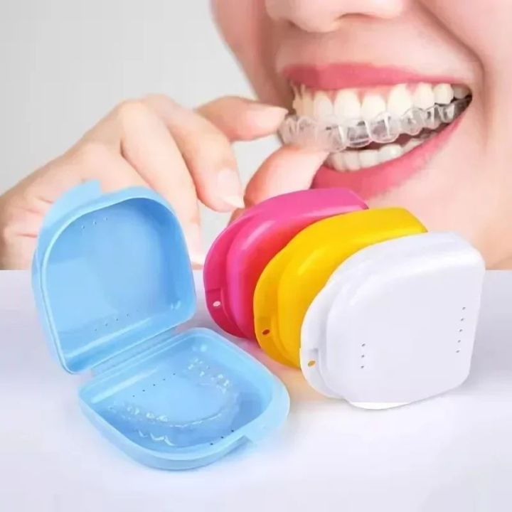 Retainer Case Mouth Guard Case Orthodontic Denture Storage Container ...
