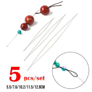 5Pcs/set Beaded Needle Pins Open Needles DIY Beads Bracelet Jewelry Tools Necklace Making Supplies Handmade Pins Accessories