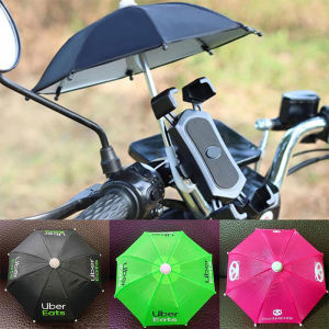 [Pannow] PhoneUmbrella Phone Holder Umbrella Mini For Riding Sun Shade Motorcycle Printing Waterproof Portable Umbrellas