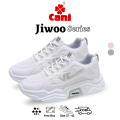 Cani "Free Box" (Size 37 - 42) Jiwoo Sepatu Wanita Sneakers Bertali Fashion Sport Anti Slip 9003. 