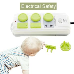 Baby Anti Electric Shock Plug Protector Cover Cap Power Socket Electrical Outlet Baby Child Safety Guard Protection 2 and 3 Hole  Green/Pink/White