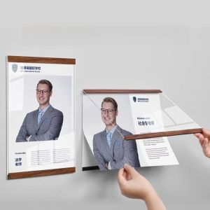 YESMILE ic Acrylic Photo Frame Transparent A4/A5/A6 Acrylic Sign Holder  Wall Adhesive Certificate Display Board Menu