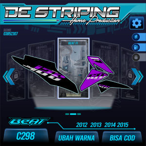 Striker Beat FI 2012 2013 2014 2015 Stiker Semifull(C298)Sticker Simple Terlaris
