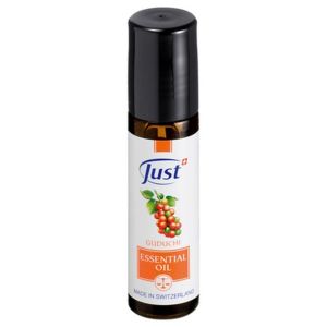Just Swiss Gudchi Roll-On Essential Oil 10ml Energizing Aromatherapy for Focus Vitality Natural Guduchi Rosemary Lavandi