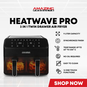 Heat Wave Pro 3-In-1 Twin Drawer Air Fryer