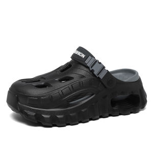 Free Shipping MenS Trendy Summer Clogs Versatile For Both Indoor And Outdoor Wear Featuring A Closed-Toe Design Breathable Material And Suitable For Casual Outdoor Activities And Beach Outings